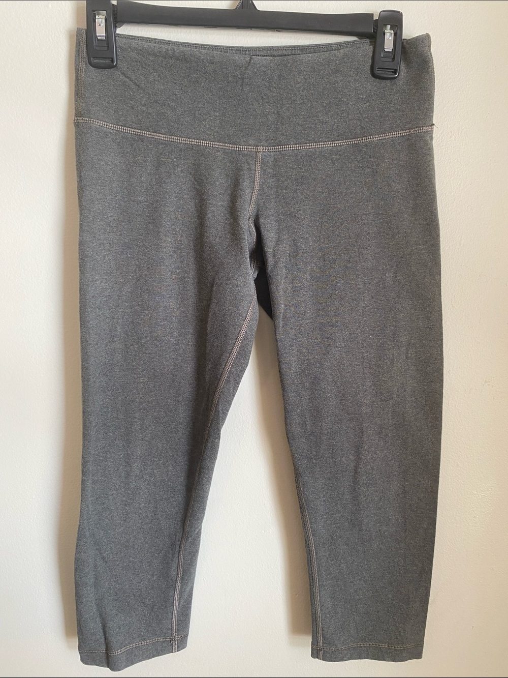 lululemon Wunder Under Dark Gray High-Rise Cropped Leggings